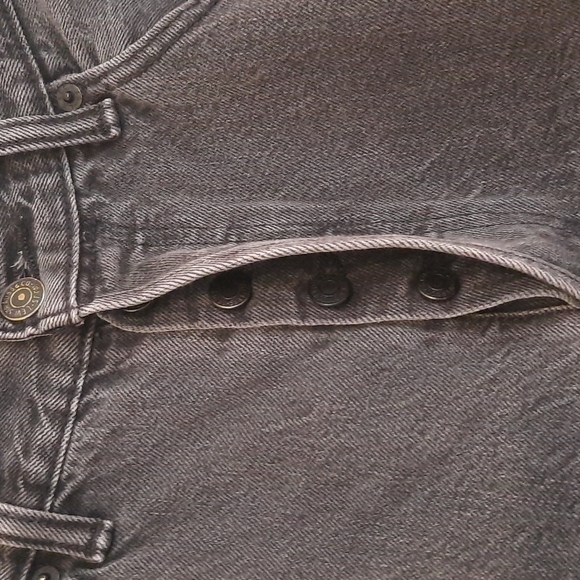 W 34 L 35 LEVI'S VINTAGE Black denim red tag button up jeans - Picture 6 of 9